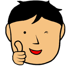 Refreshing face Boy sticker #10047451