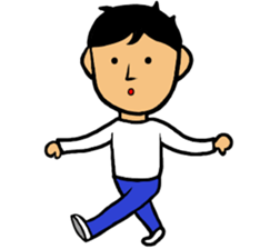 Refreshing face Boy sticker #10047459