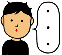 Refreshing face Boy sticker #10047466