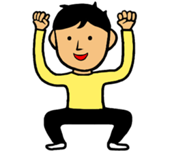 Refreshing face Boy sticker #10047468