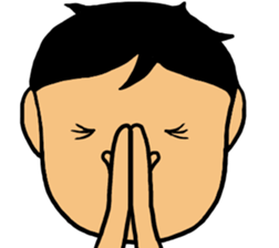 Refreshing face Boy sticker #10047470