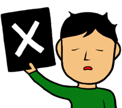 Refreshing face Boy sticker #10047472