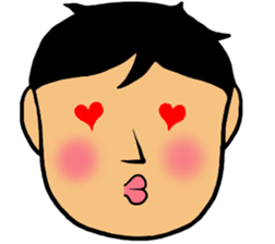 Refreshing face Boy sticker #10047473