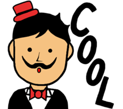 Refreshing face Boy sticker #10047474