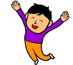 Refreshing face Boy sticker #10047475