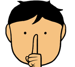 Refreshing face Boy sticker #10047476