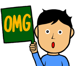 Refreshing face Boy sticker #10047479