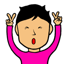 Refreshing face Boy sticker #10047487