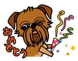 iinu - Brussels Griffon sticker #10047580