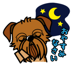 iinu - Brussels Griffon sticker #10047584