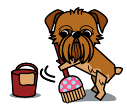 iinu - Brussels Griffon sticker #10047588
