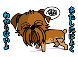 iinu - Brussels Griffon sticker #10047592