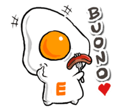 cute Fried egg 2!! sticker #10047608