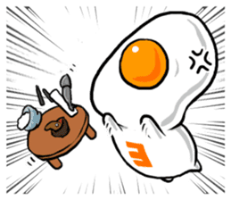 cute Fried egg 2!! sticker #10047617