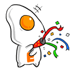 cute Fried egg 2!! sticker #10047627