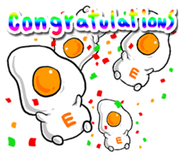 cute Fried egg 2!! sticker #10047629