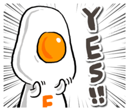 cute Fried egg 2!! sticker #10047636