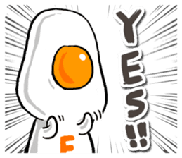 cute Fried egg 2!! sticker #10047636