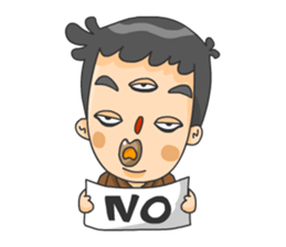 3 Eyed Boy sticker #10047653