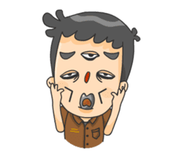 3 Eyed Boy sticker #10047662