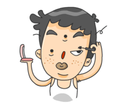 3 Eyed Boy sticker #10047665