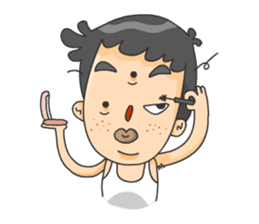 3 Eyed Boy sticker #10047665