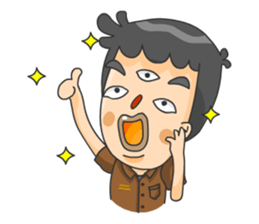 3 Eyed Boy sticker #10047674