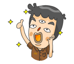 3 Eyed Boy sticker #10047674