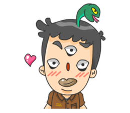 3 Eyed Boy sticker #10047681