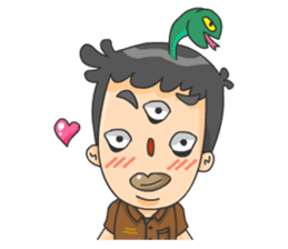 3 Eyed Boy sticker #10047681