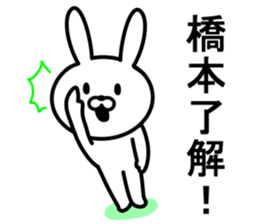 Rabbit to HASHIMOTO sticker #10047768