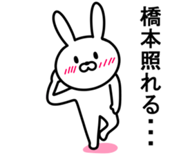 Rabbit to HASHIMOTO sticker #10047792