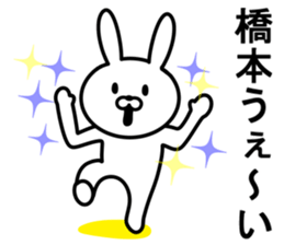 Rabbit to HASHIMOTO sticker #10047800