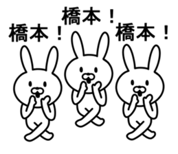Rabbit to HASHIMOTO sticker #10047806