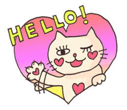 Vol.2 White cat Puko  and spring sticker #10049250