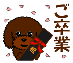 Pretty poodle(Spring) sticker #10049355