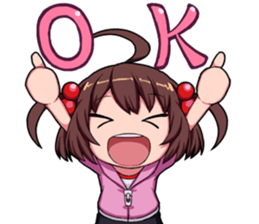 High tension girl Sticker sticker #10050168