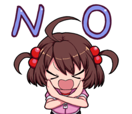 High tension girl Sticker sticker #10050169