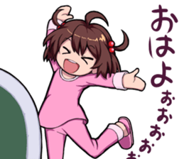 High tension girl Sticker sticker #10050170