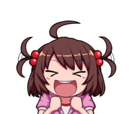 High tension girl Sticker sticker #10050172