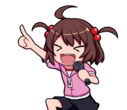 High tension girl Sticker sticker #10050173