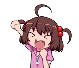 High tension girl Sticker sticker #10050174