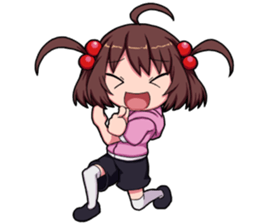 High tension girl Sticker sticker #10050175