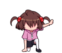 High tension girl Sticker sticker #10050176