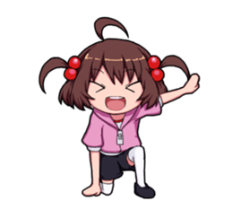 High tension girl Sticker sticker #10050177