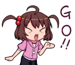 High tension girl Sticker sticker #10050180