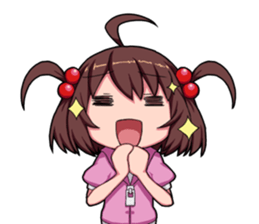 High tension girl Sticker sticker #10050184