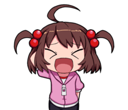 High tension girl Sticker sticker #10050185