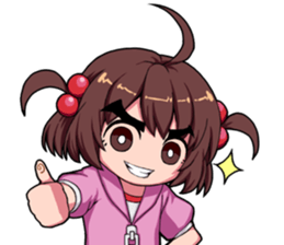 High tension girl Sticker sticker #10050188