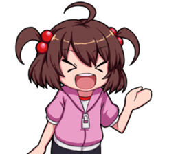 High tension girl Sticker sticker #10050189